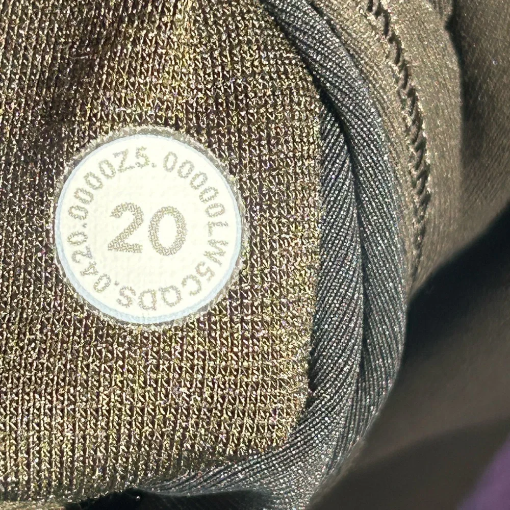 Lululemon Leggings Size 20 Olive Green Athleisure Gym Cropped LW5CQDS Yoga NWOT - Picture 10 of 10